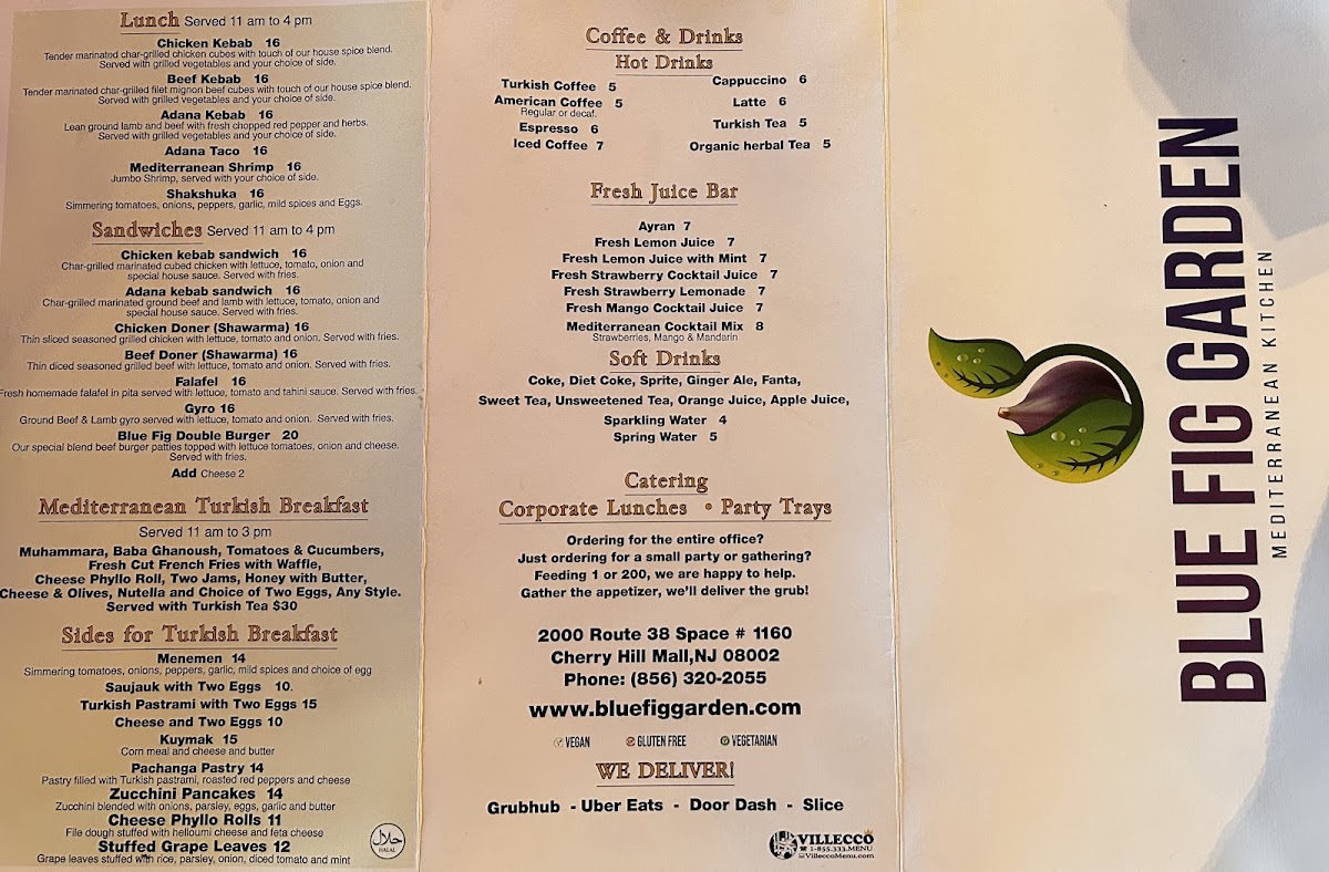 Menu - Blue Fig Garden photo 4