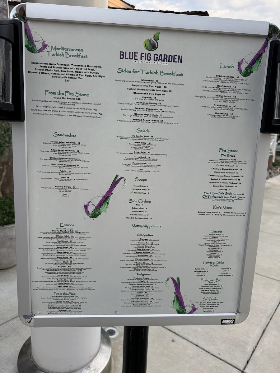 Menu - Blue Fig Garden photo 5