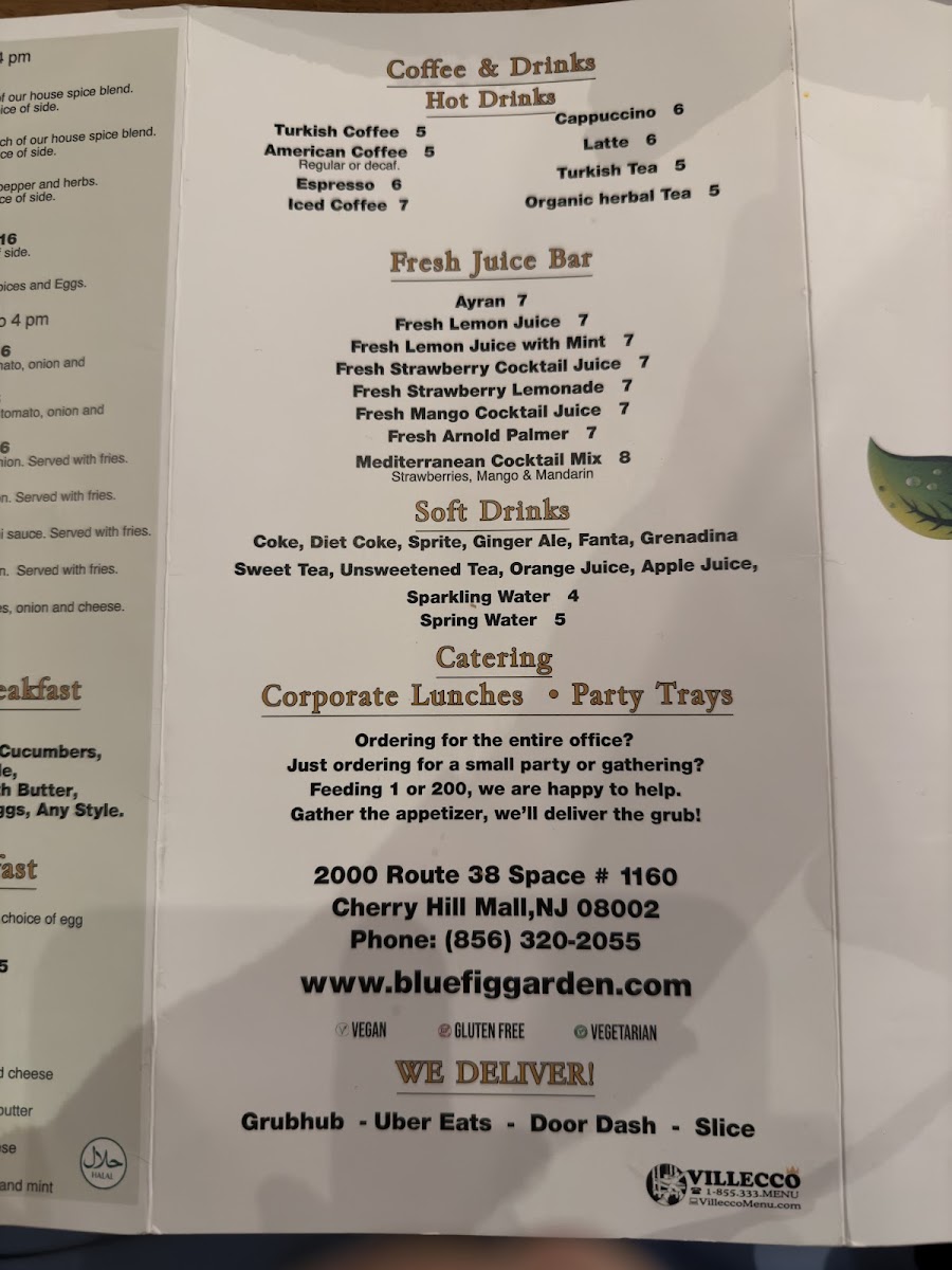 Menu - Blue Fig Garden photo 6