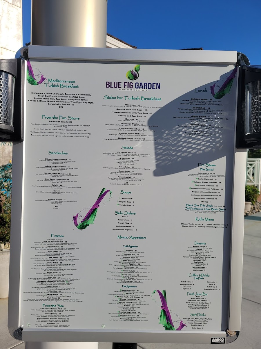 Menu - Blue Fig Garden photo 8