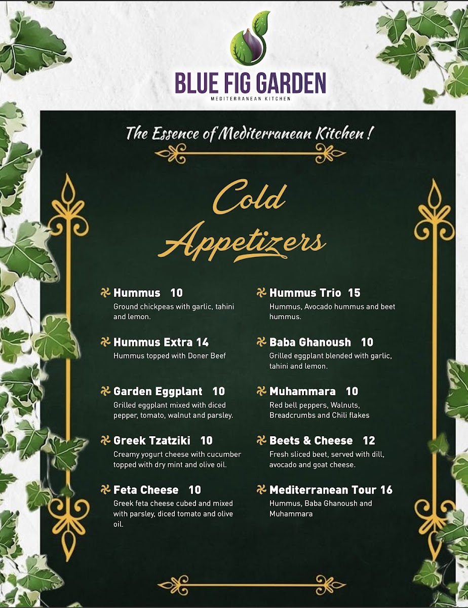 Menu - Blue Fig Garden photo 9